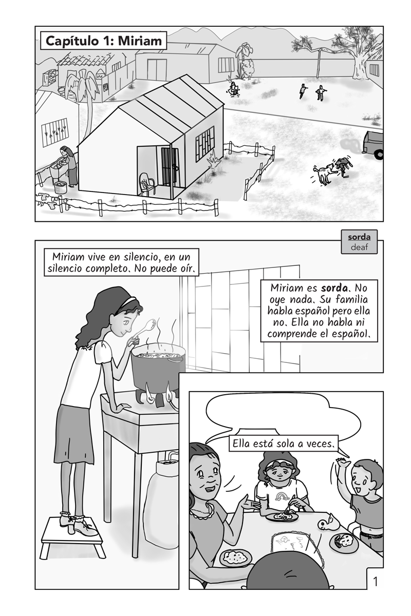 Pintando con las manos - Level 2 - Spanish Graphic Novel by Rachel Emery