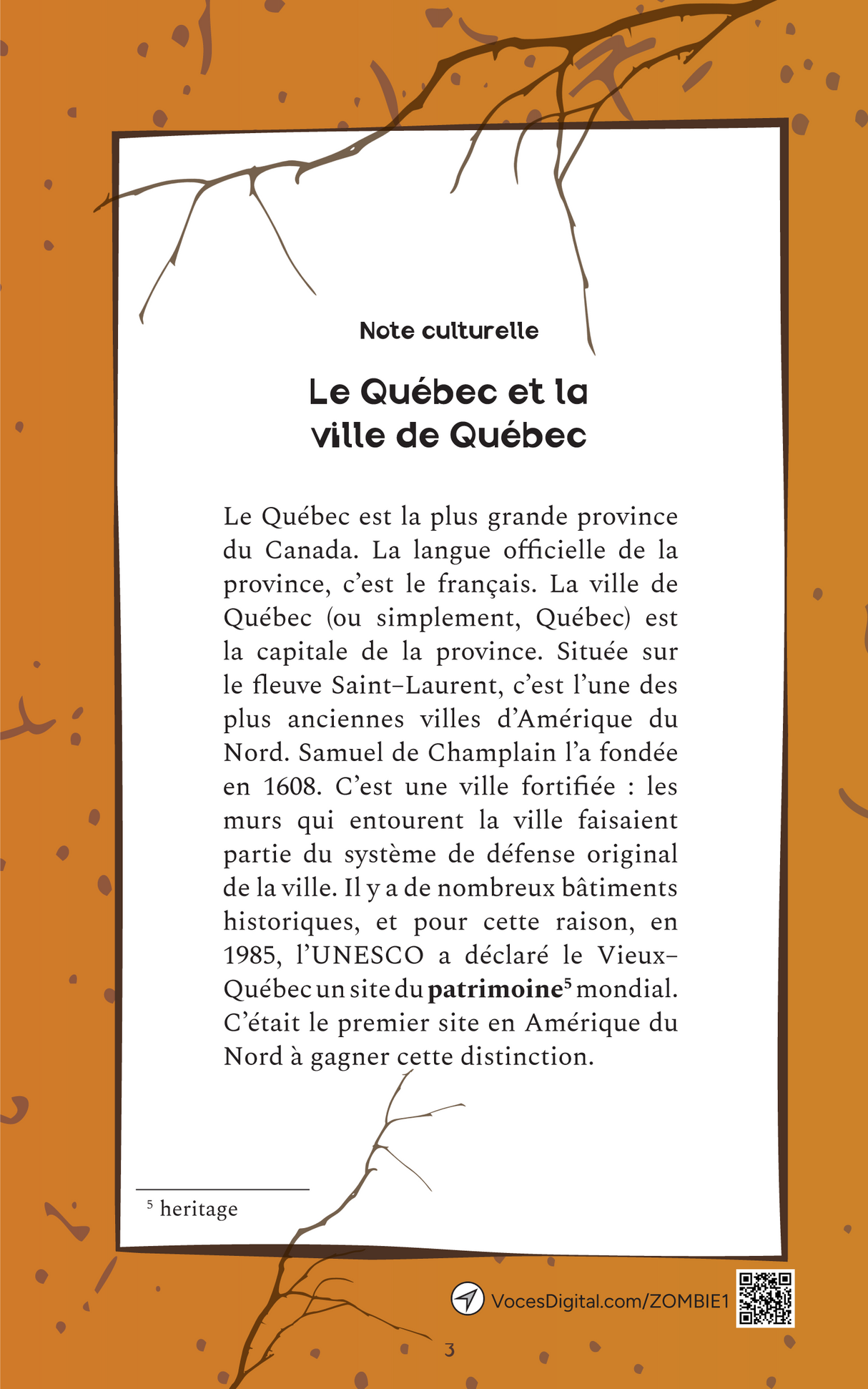 Les zombies attaquent Québec ! - Level 2 - French Reader by Andrea Caulfield