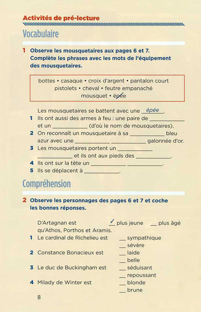 Les Trois mousquetaires - Level 2 - French Reader