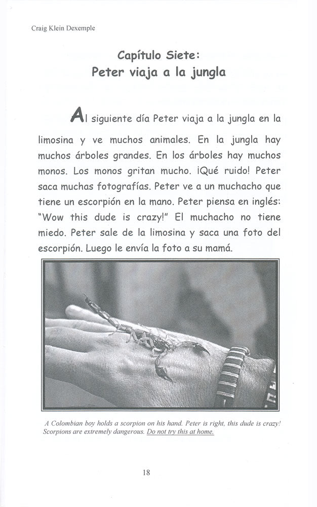 Peter va a Colombia - Level 1 - Spanish Reader by Craig Klein Dexemple