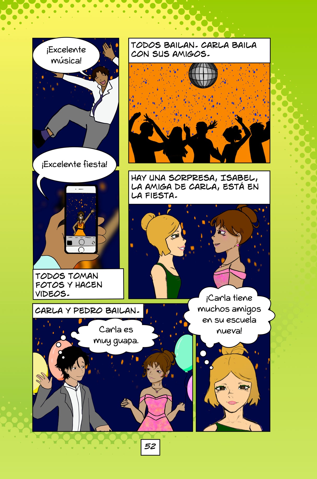 Carla no habla: Una novela gráfica para aprender español - Level 1 - Spanish Graphic Novel by Veronica Moscoso