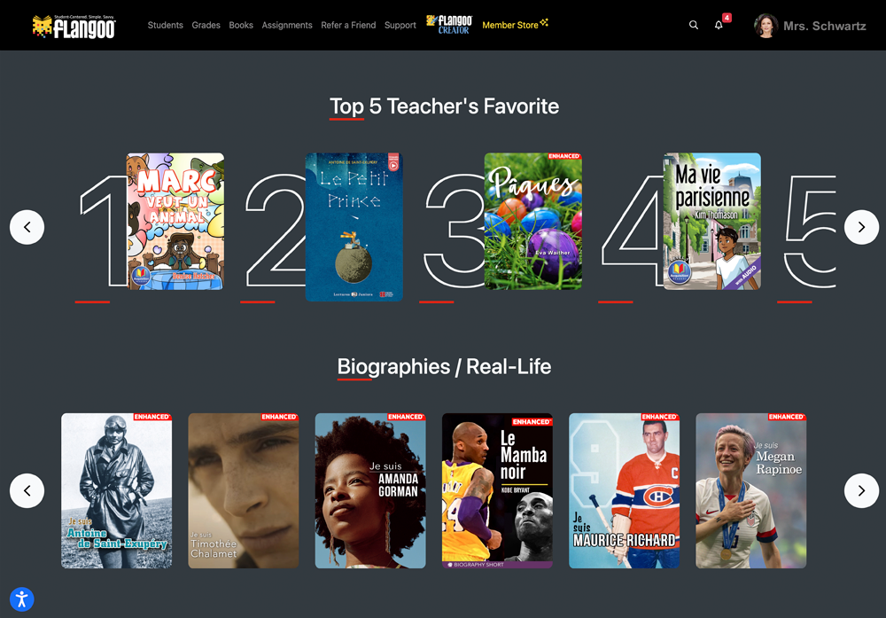Flangoo™ World Language Digital Readers Subscription
