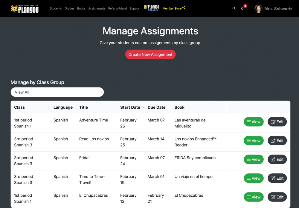 Flangoo™ World Language Digital Readers Subscription