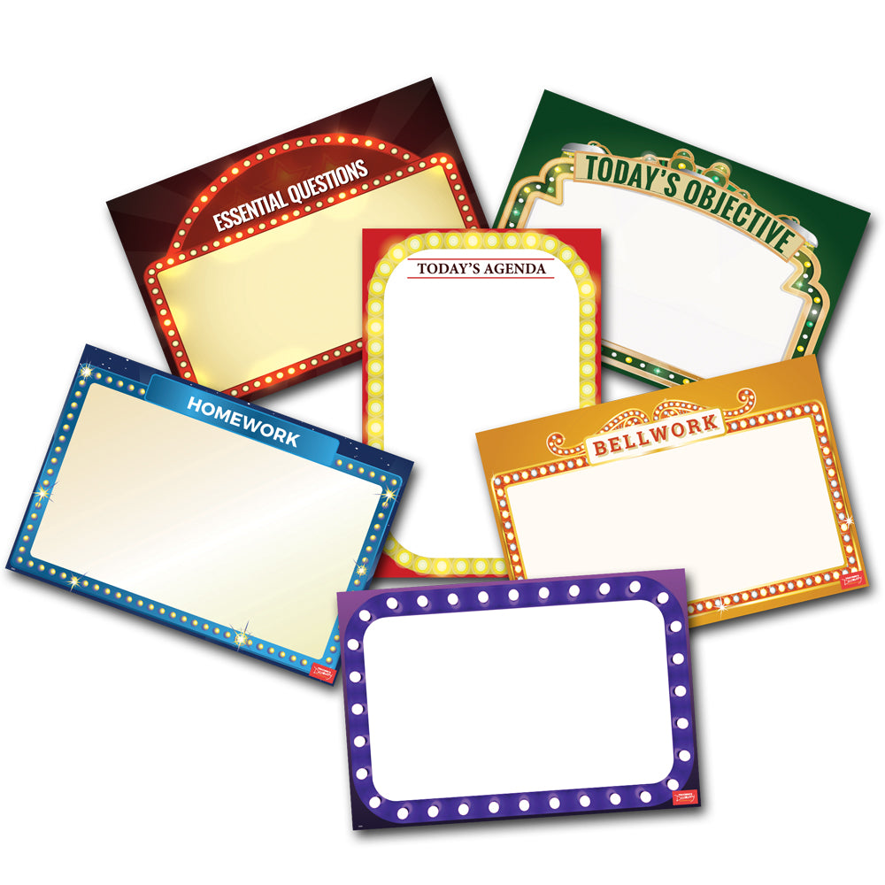 Essential Classroom English Dry-Erase Posters - Set of 6