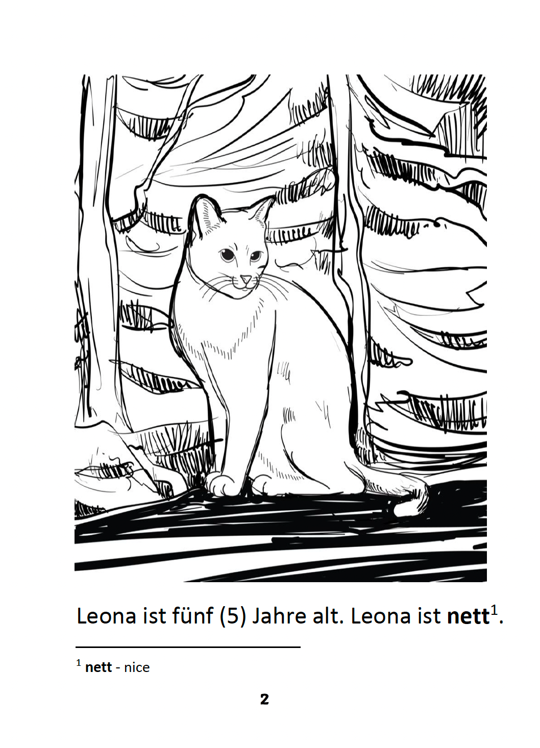 Leona die Katze - Level 1 - German Reader by Theresa Marrama