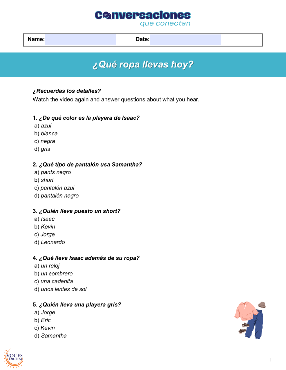 Conversaciones que conectan: Beginner