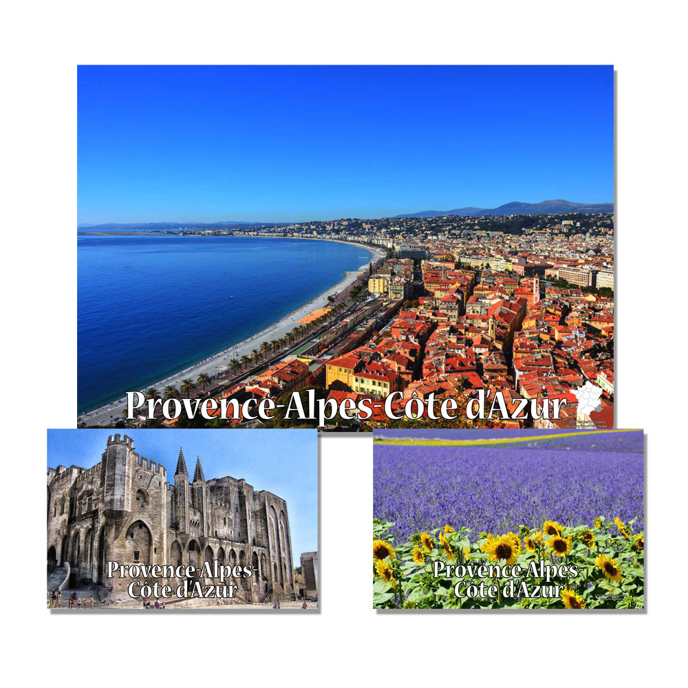 French Regions - French - Mini-posters - Set of 40