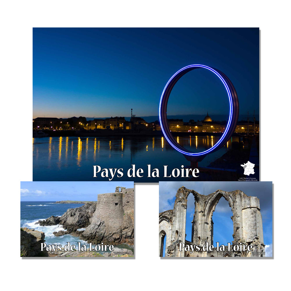 French Regions - French - Mini-posters - Set of 40