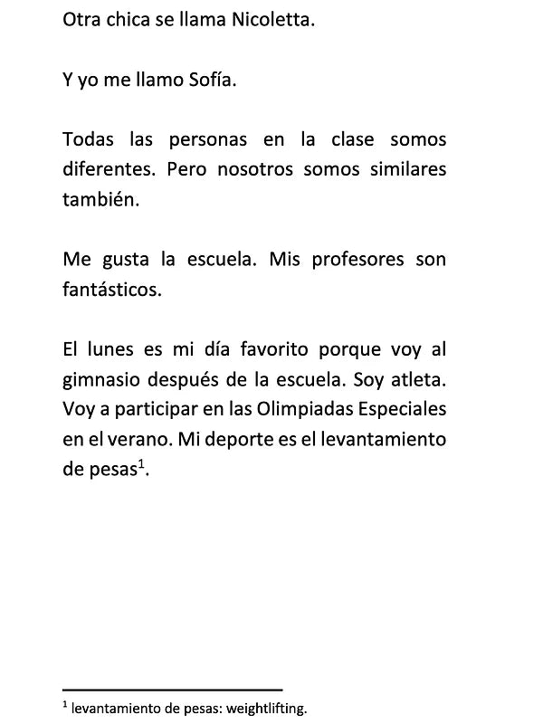 Pesas - Level 1 - Spanish Reader by Jennifer Degenhardt