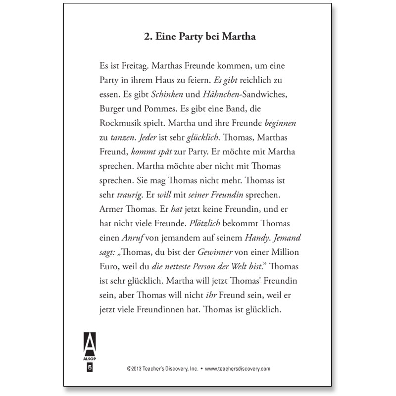 21 Mini-Geschichten - Level 2 - German Reader by Tom Alsop