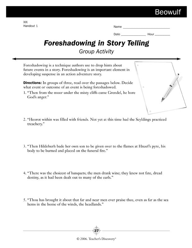 Beowulf Novel Guide Book