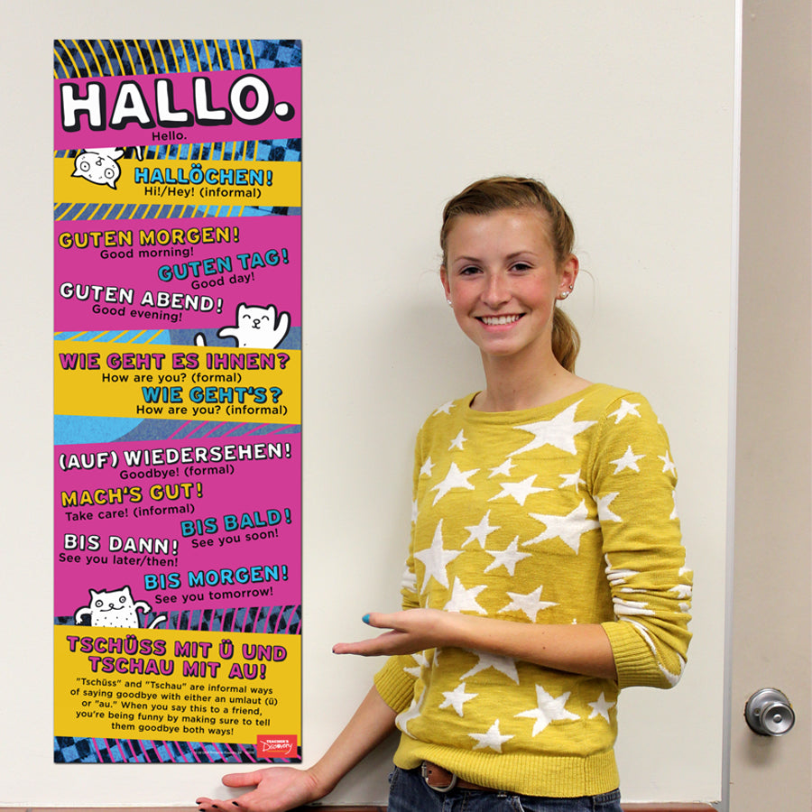 Hello - German - Skinny Poster