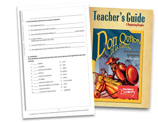 Don Quijote de la Mancha - Level 1 - Spanish Graphic Reader Teacher's Guide