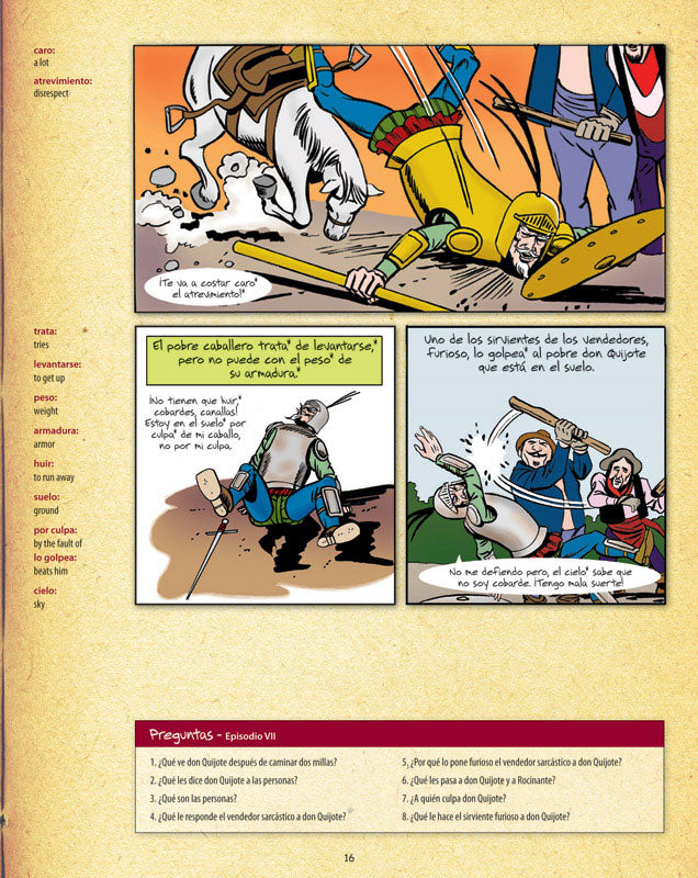 Don Quijote de la Mancha - Level 1 - Spanish Graphic Novel