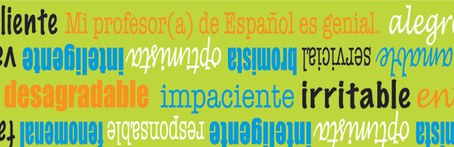 Adjectives Spanish Pencils