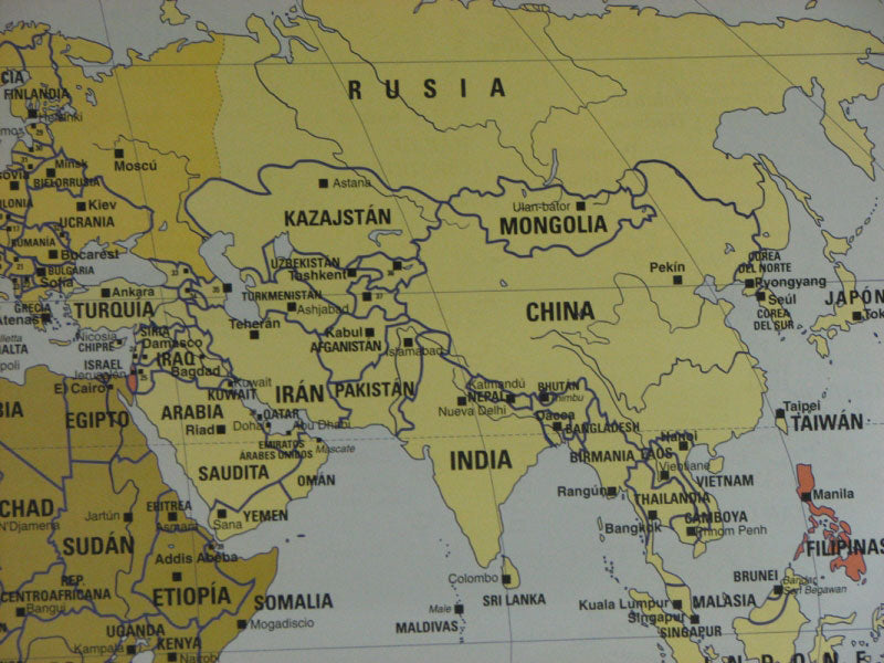 World Map of Spanish-Speaking Countries - Double-Sided Poster