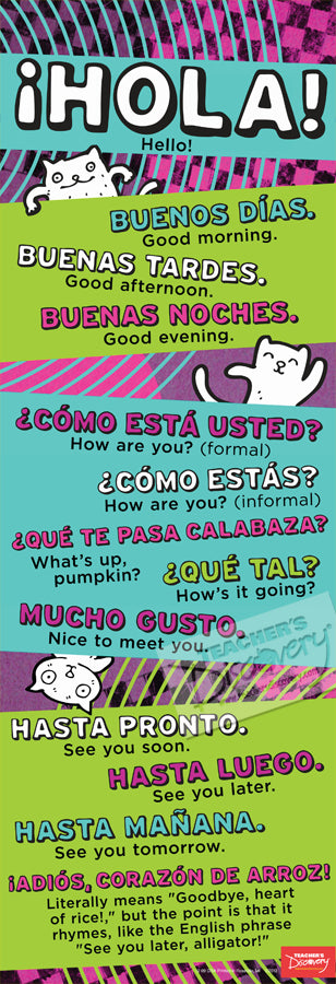 Hello - Spanish - Skinny Poster