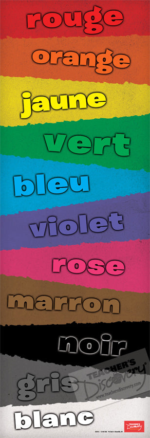 Colors - French - Skinny Poster