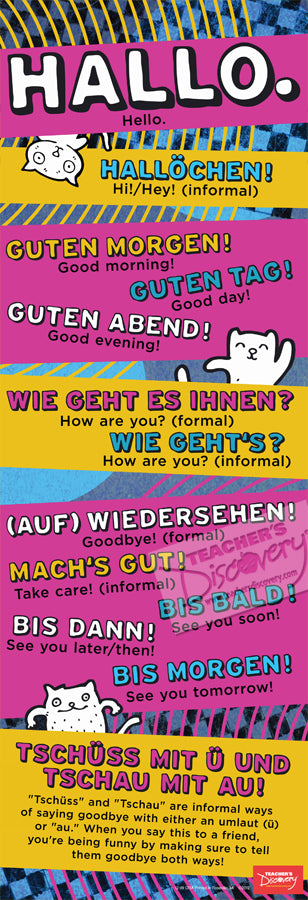 Hello - German - Skinny Poster