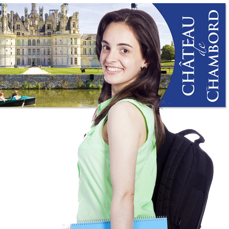 Chateau de Chambord Panoramic - French -Skinny Poster