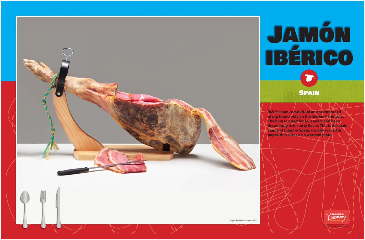 Regional Foods - Spanish -Mini-Posters - Set of 12