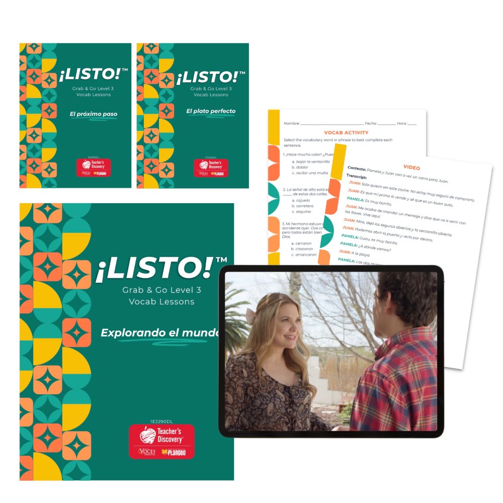 ¡Listo!™ Grab & Go Level 3 Vocab Lessons Set of 3 Downloads