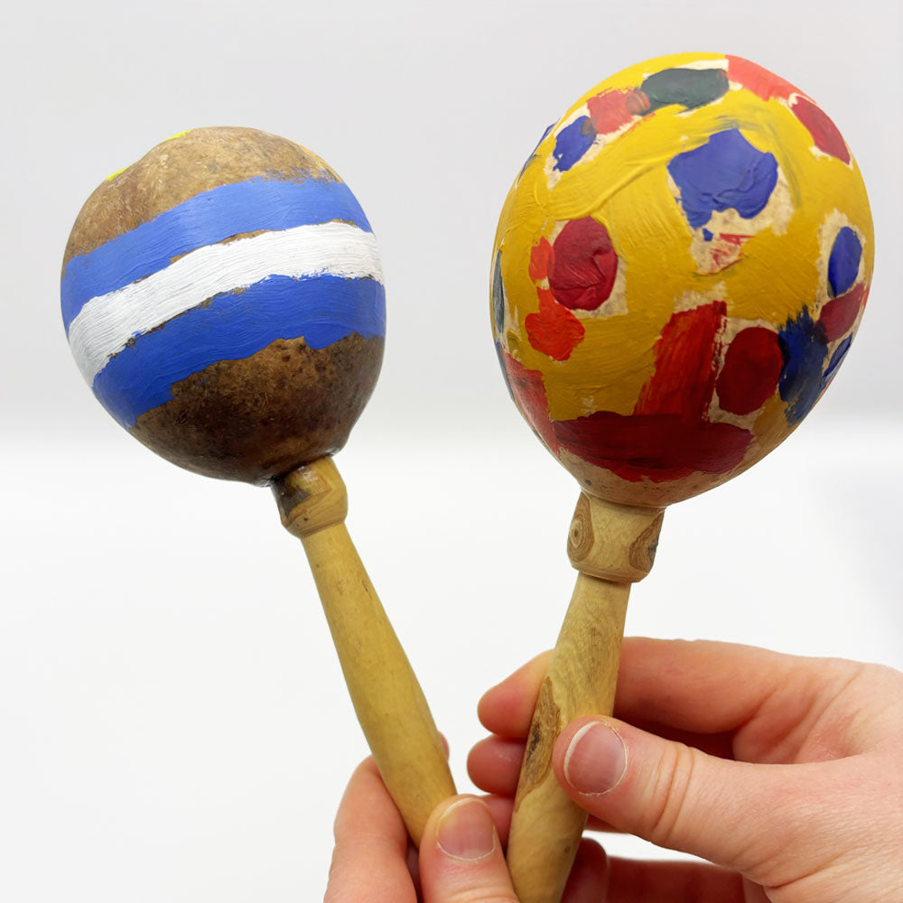 Natural Maracas Unpainted Set of 30