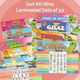 Spanish language resources for teachers, including a 1-2-3 Chat With Me: En el restaurante Spanish Chat Mat Laminated Set of 33.