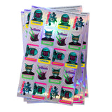 Space Cats Spanish Stickers (100)