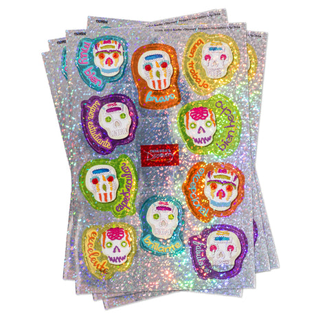 Sugar Skulls Spanish Stickers (100)