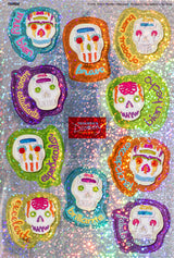 Sugar Skulls Spanish Stickers (100)