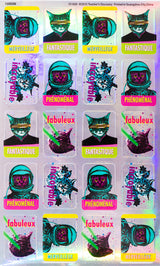 Space Cats French Stickers (100)