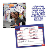 Dry-Erase Verb Sheets French