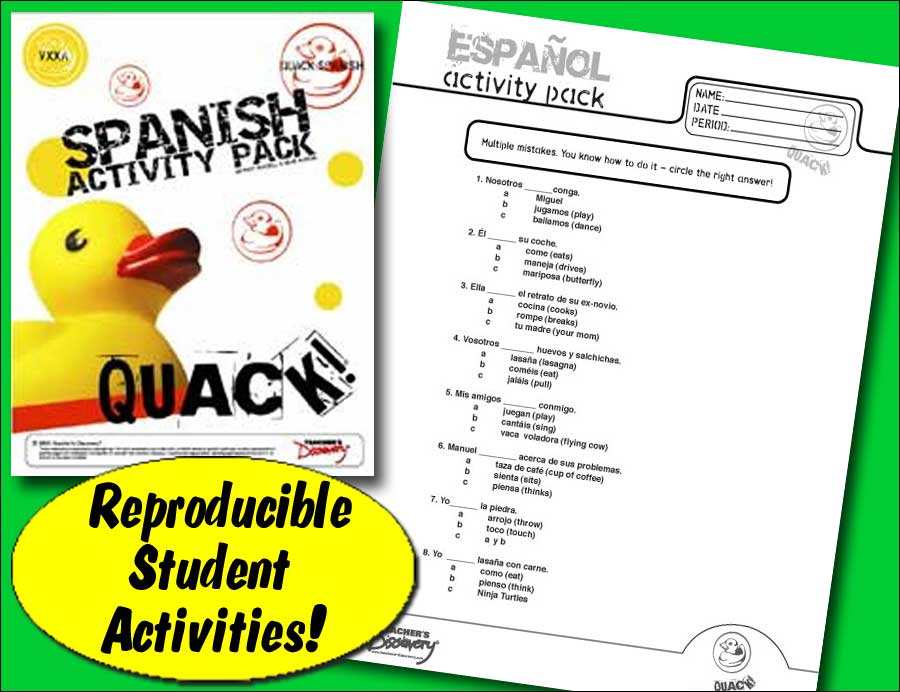 Quack!™ Action Verbs 2 Spanish Video