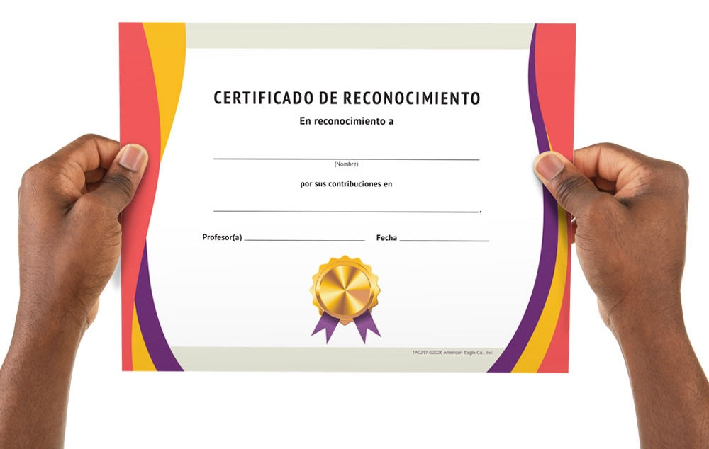 Appreciation Certificates and Pencils Set of 15