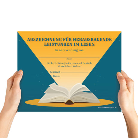 German Reading Certificate Set of 15