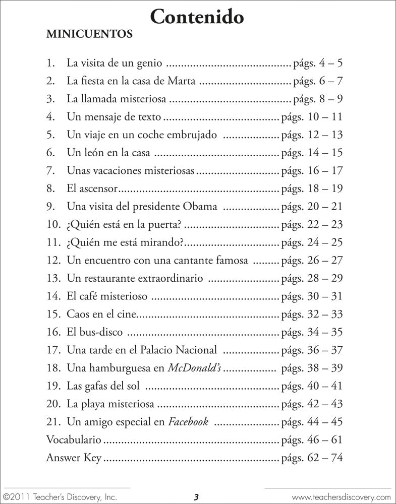 21 minicuentos Spanish Level 1 Reader