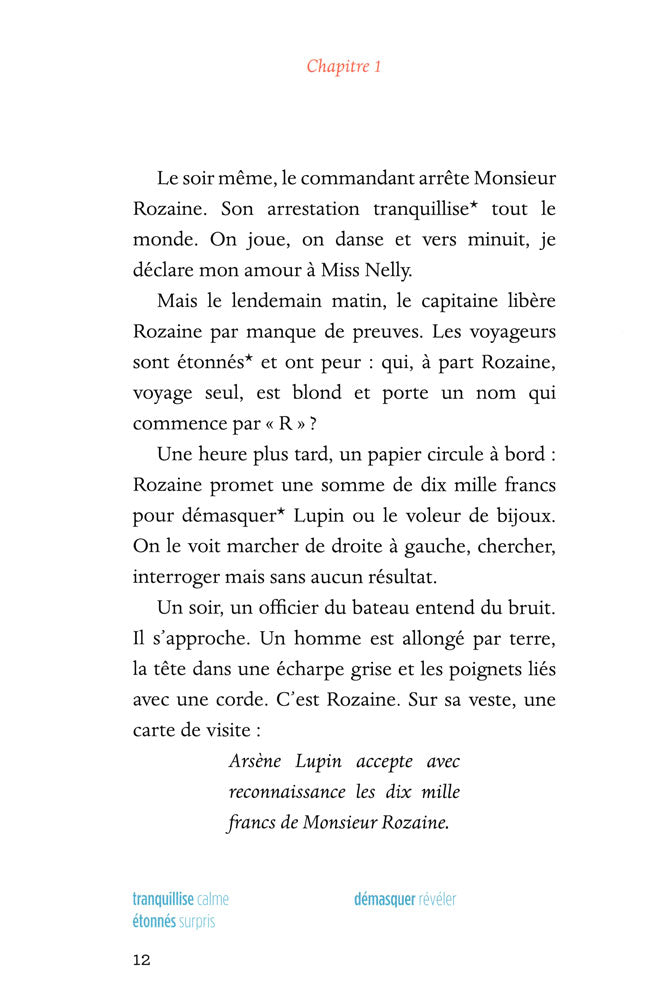 Arsène Lupin, gentleman cambrioleur French Level 1 Reader