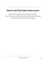 Super Value Spanish Cognates Lesson Download