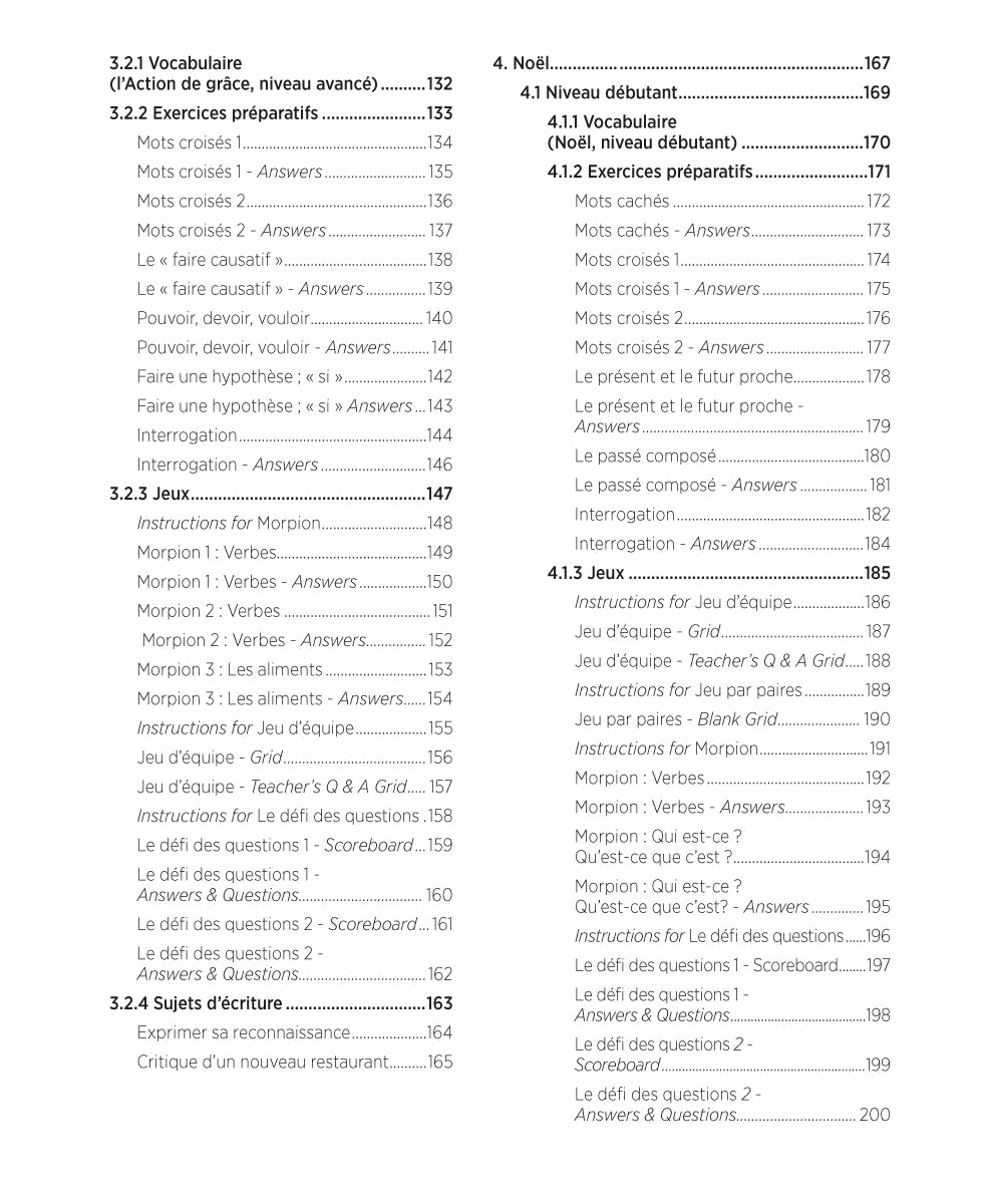 Giant Book of Holiday Games, Prompts, and Warm-Ups for French Class Book