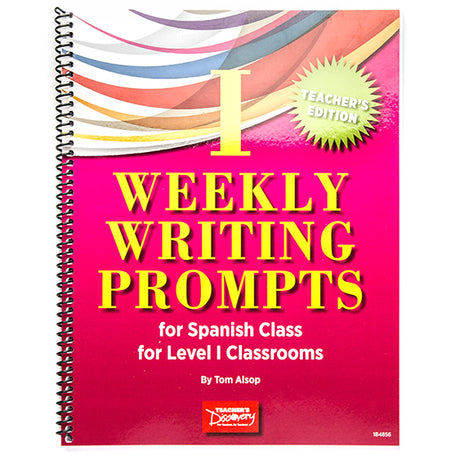 Weekly Writing Prompts for Spanish Level 1 Book