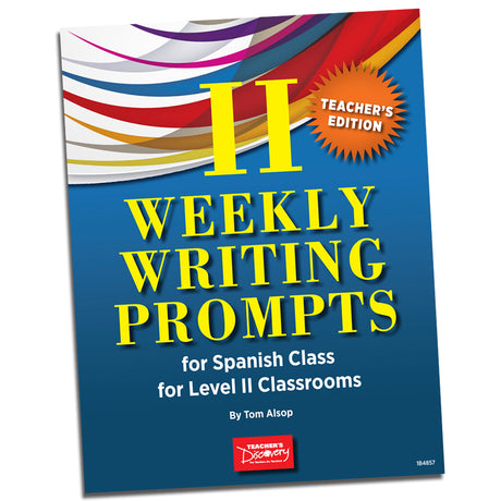 Weekly Writing Prompts for Spanish Level 2 Book