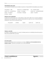 Weekly Writing Prompts for Spanish Level 2 Book