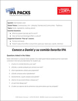 Daniel Cocina Intermediate-Low Spanish IPA Pack - DIGITAL RESOURCE DOWNLOAD