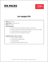 Les voyages Novice-Mid French IPA Pack - DIGITAL RESOURCE DOWNLOAD