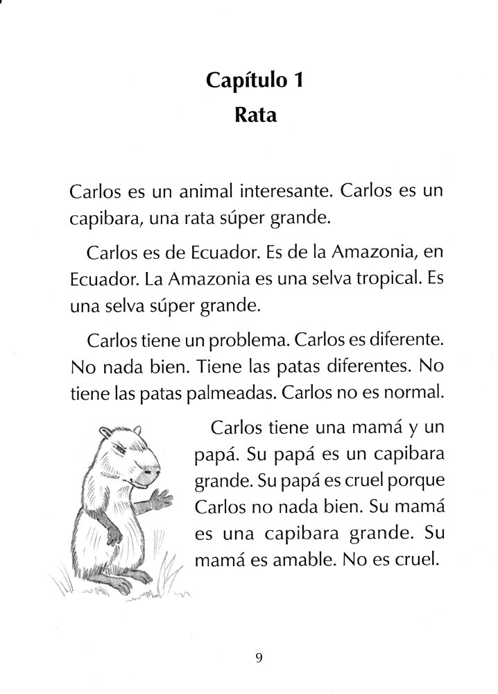 El capibara con botas Spanish Level 1 Reader