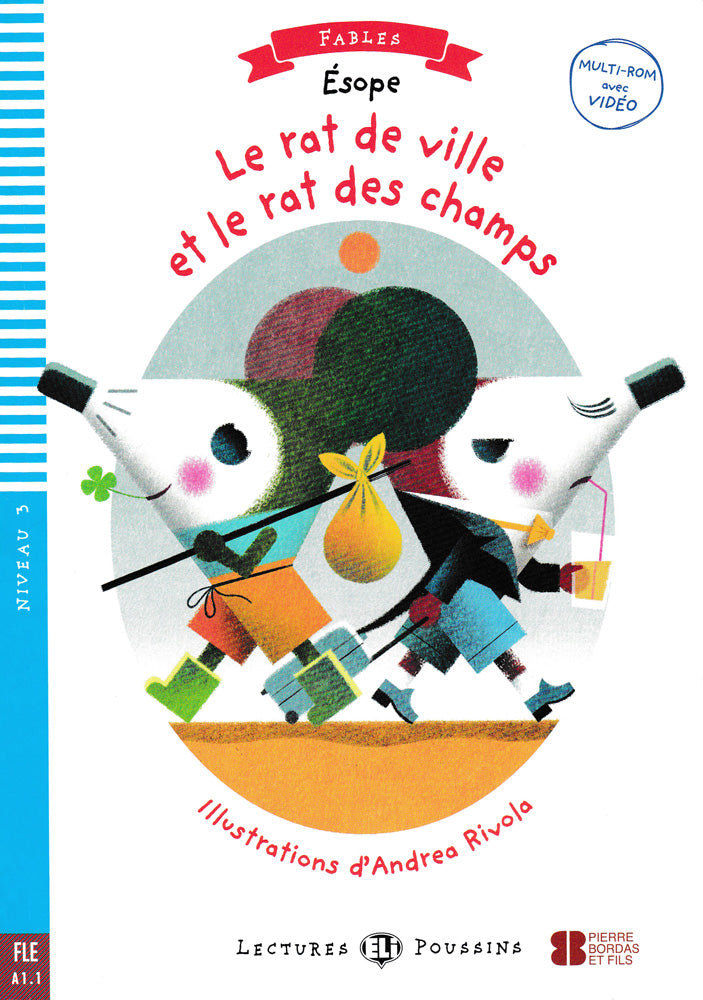 Le rat de ville et le rat des champs French Level 2 Reader