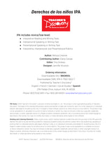 Derechos de niños Novice-Low Spanish IPA Pack - DIGITAL RESOURCE DOWNLOAD