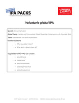 Voluntario global Novice-High Spanish IPA Pack - DIGITAL RESOURCE DOWNLOAD