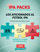 Los aficionados al fútbol Novice/High Spanish IPA Pack - DIGITAL RESOURCE DOWNLOAD